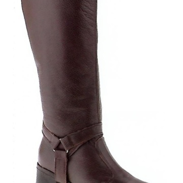 Couro Pinhão - Cano alto - 39cm