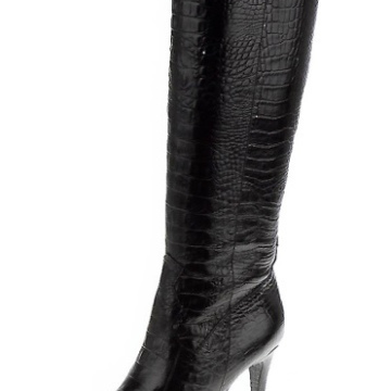 Croco Preto - Cano alto - 39cm