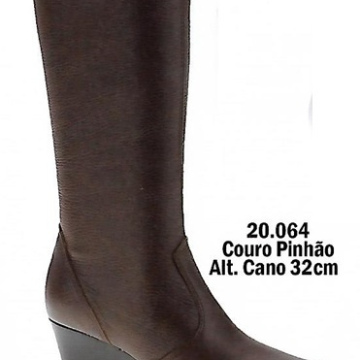 Couro Pinhão - Cano Alto 20064 32cm