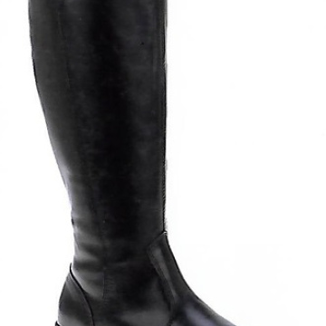 Couro Preto - Cano alto - 40cm