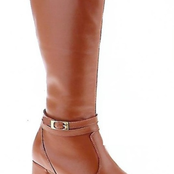 Couro Whisky - Cano alto - 36cm