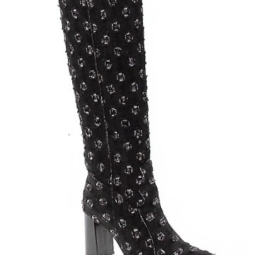 Jeans Preto - Cano alto - 39cm